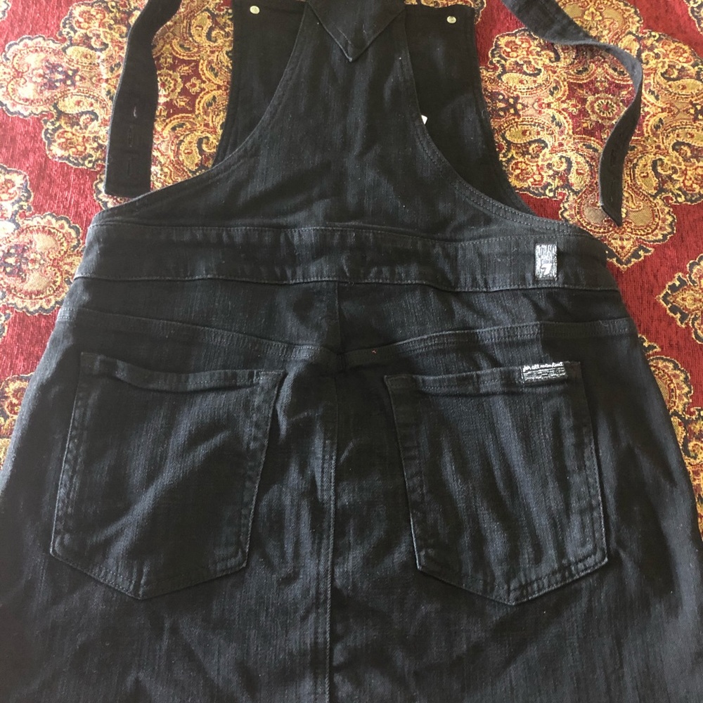 7 for all Mankind denim jumper dress - Picture 12 of 13